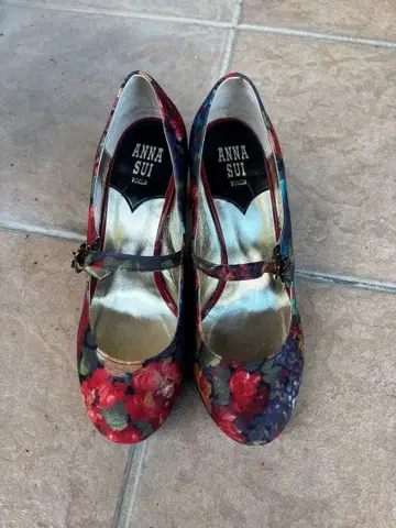 ANNA SUI 고양이 발 펌프스 22.5cm