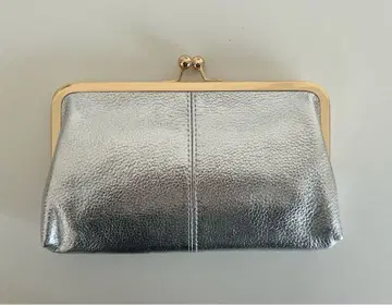 실버 가죽제품 가마구치 지갑
