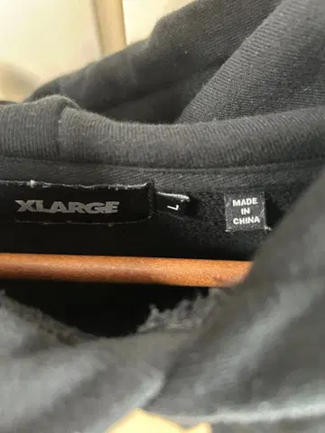 XLARGE 블랙 후드티 L 사이즈