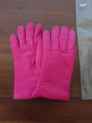 이탈리아제 가죽 그로브 캐시미어 라이너 가죽 장갑 여성용 사이즈: 6