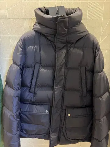 Herno 네이비 다운 자켓 46 폴라테크