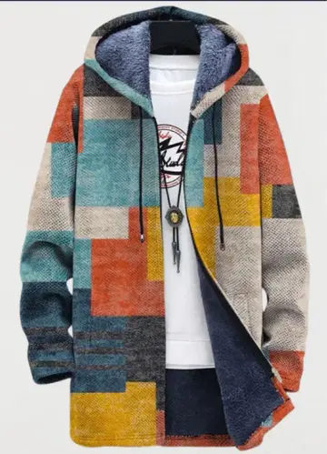 사이토 후쿠오카 클레오 | 지오메트릭 컬러 블록 후디