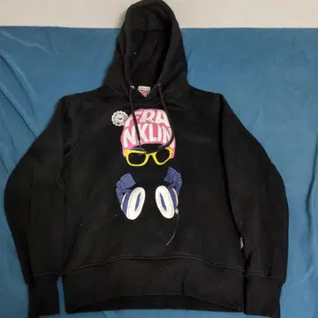 FRANKLIN 그래픽 후드티 블랙