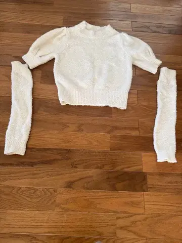 gelato pique 퍼프 슬리브 스웨터 세트