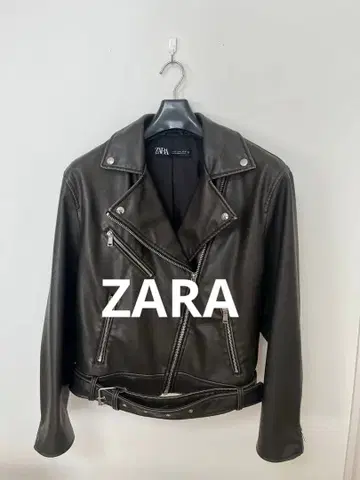 ZARA 다크 브라운 빈티지 라이더 자켓