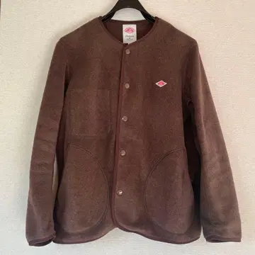 브라운 노카라 자켓 플리스 36