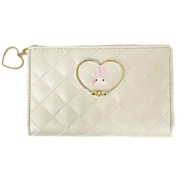 마이멜로디 LF 깊은 지갑 지갑 이단 접이 여성용 하트 프레임