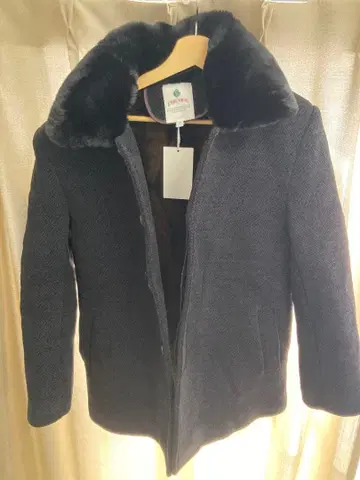 프랭클린 머스크 퍼 자켓 캐시미어 미사용 새상품