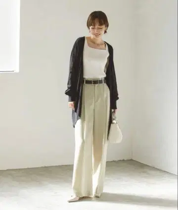 새상품급 Noble 노블 18G 시어 가디건 블랙