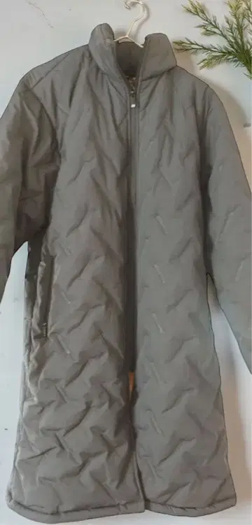 남성용 충전솜 롱 자켓 블랙 M 사이즈