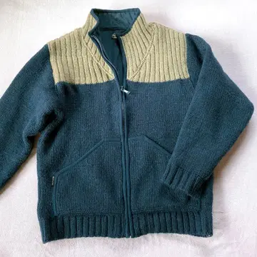 KOMODO 니트 울 자켓 블루종