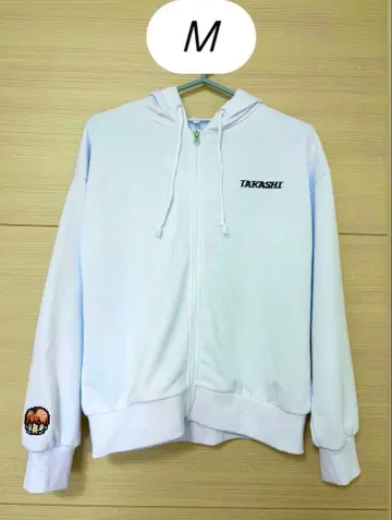 초특급 REAL? 후드티 [ 화이트 ] M 타카시