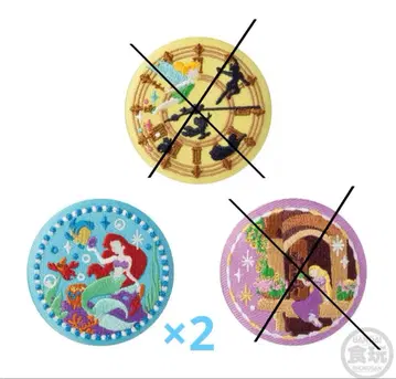 Disney Characters 자수 캔뱃지 비스킷 2