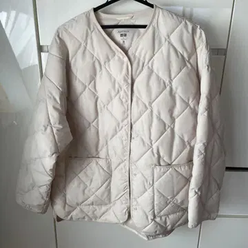 유니클로 퍼프테크 릴랙스 자켓 내추럴