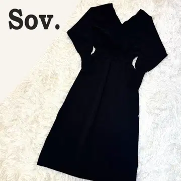 [ Sov. ] 카슈쿨 니트 원피스 롱 핏 블랙 새상품급