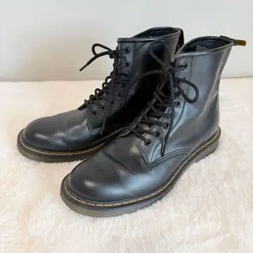 호킨스 8홀 부츠 레이스업 부츠 검정 26cm 블랙 워크 부츠