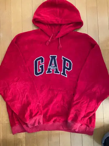 GAP 플리스 원단 로고 후드티