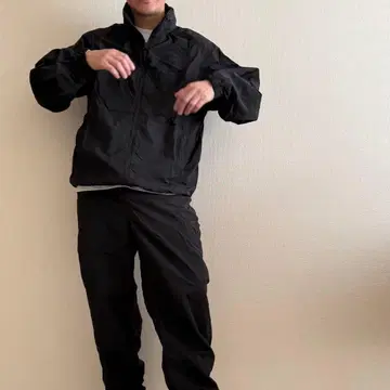 무인양품 MUJI 나일론 저리 셋업 단종 상품 바스락