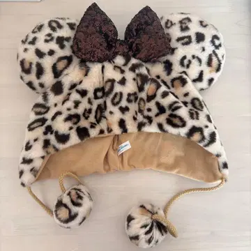 레오파드 무늬 미키 모양 캡