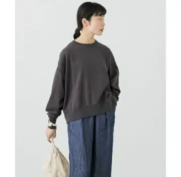 kagure(카구레) 숏 하이 게이지 맨투맨 트레이닝복 무지