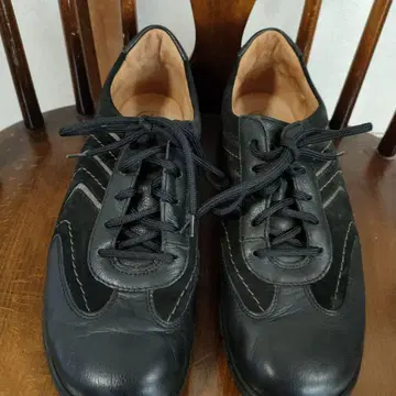 Ganter 가죽 블랙 스니커즈 캐주얼 5 1/2