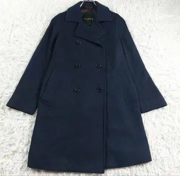 매킨토시 런던 캐시미어 울 A라인 더블 롱 코트 38