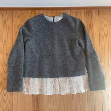 GREED INTERNATIONAL 그레이 레이스 밑단 긴팔 M