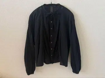 45R 카디 레이스 블라우스 블랙 사이즈 2