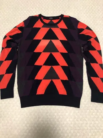 Paul Smith 기하학 패턴 니트 L 사이즈