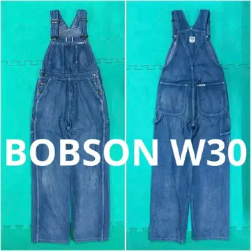 BOBSON 데님 오버롤 W30 BOBSON 인디고 구제 의류