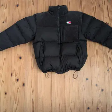 TOMMY JEANS 블랙 다운 자켓 M