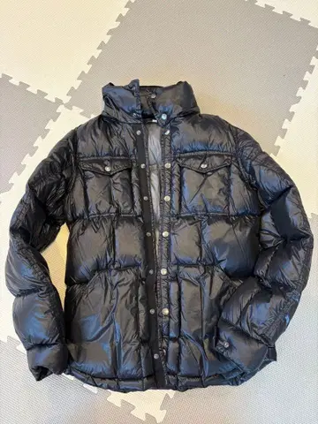 U.S.W 남성용 블랙 다운 자켓 겨울