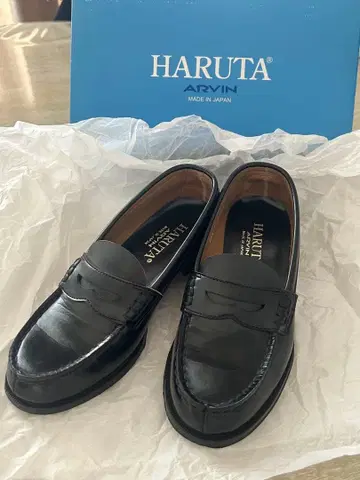 [ 즉시 구매 가능 ] HARUTA ARVIN 블랙 로퍼 23.5