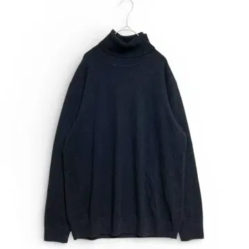 유니클로 남성용 캐시미어 100% 터틀넥 스웨터 블랙 XL