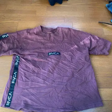 RVCA BIG SILHOUETTE TEE M 버건디