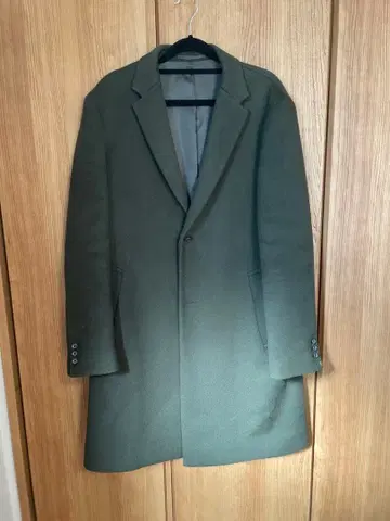 저널 스탠다드 올리브 그린 체스터 코트 울