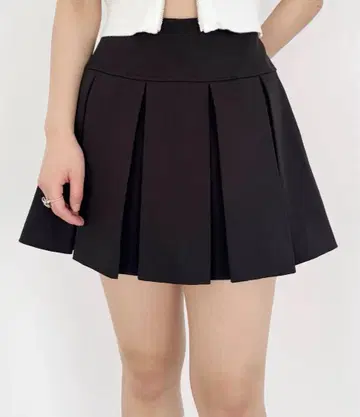 Heather 와이드 플리츠 미니 스커트 M 사이즈