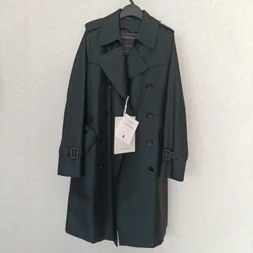 택 포함 새상품 산요 100년 코트 트렌치코트 라이너 네이비 36