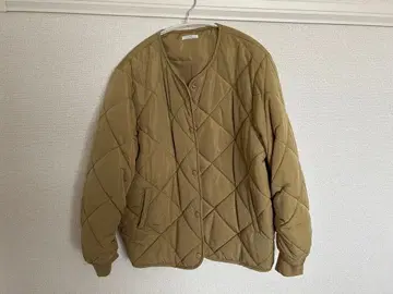 ITEMS URBAN RESEARCH 충전솜 퀼팅 노카라 자켓