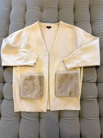 PLST 베이지 L 겨울 가디건