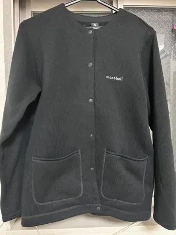 mont-bell 크리마플러스 니트 가디건 XL 블랙 몽벨