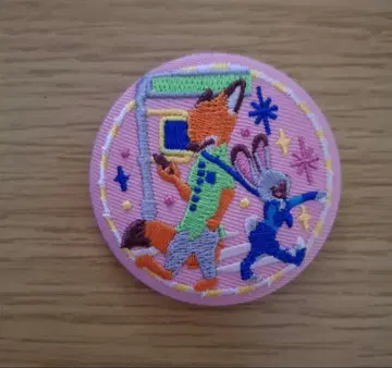 디즈니 자수 캔 배지 주토피아