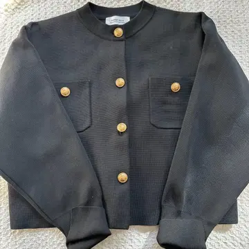 Arpege story 블랙 니트 가디건