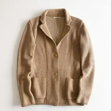 LARDINI 라르디니 / 니트 자켓 베이지 테일러드 코튼
