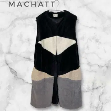 마차트 machatt 배색 에코 퍼 베스트