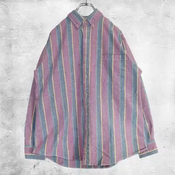 RAINTREE COUNTRY 스트라이프 셔츠 버튼 다운 셔츠 L 사이즈