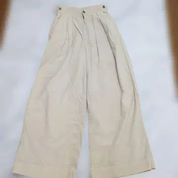 택 포함 미사용 새상품 Yaunk 야누크 코듀로이 와이드 팬츠 하이웨스트