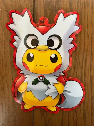 델버드의 판초를 입은 피카츄 봉제 인형 택만