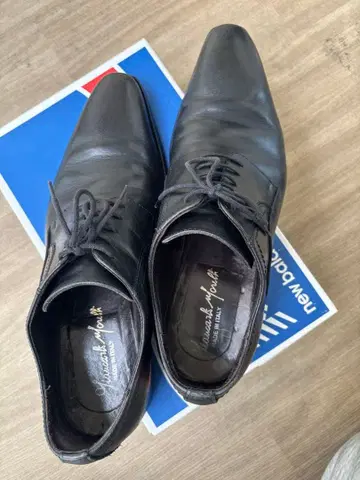 잔카를로 모렐리 이탈리아제 27.5cm (43) 가죽 신발 블랙