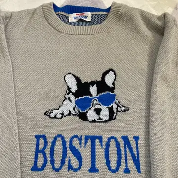 차오패닉 티피 자카드 니트 그레이 L 사이즈